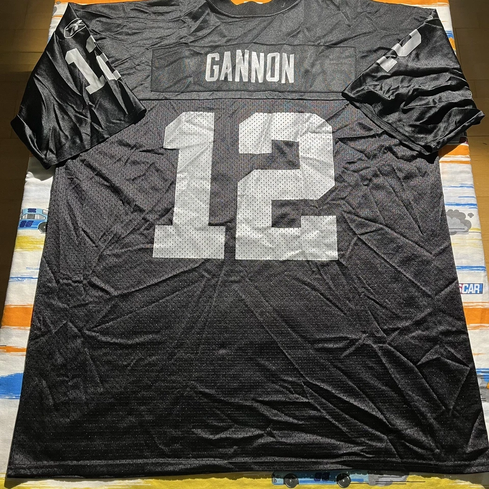 Camiseta deportiva vintage Oakland Las Vegas Raiders Reebok Rich Gannon #12/talla XL para hombre Foto 3 de 4