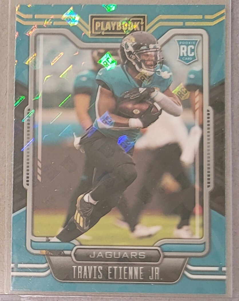 2021 Panini Playbook (Travis Etienne Jr) Rookie Shield Case Hit Parallel SP #112