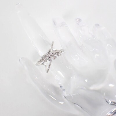 Used] Pt900 diamond ring/US size10/g436-56 | eBay