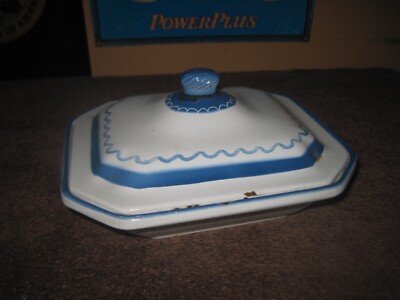 KLAFRESTROM (Sweden) C2 Enamel on Cast Heavy Antique Baking Dish, Some Chips