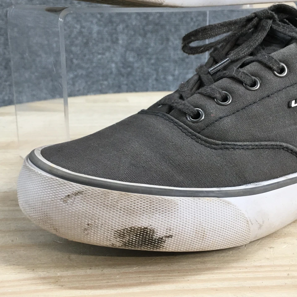 Lugz Zapatos Para Hombres 7.5 Abatibles Informales Tenis Bajos MFLIPC-0257 Gris Tela Con Cordones Foto 3 de 4