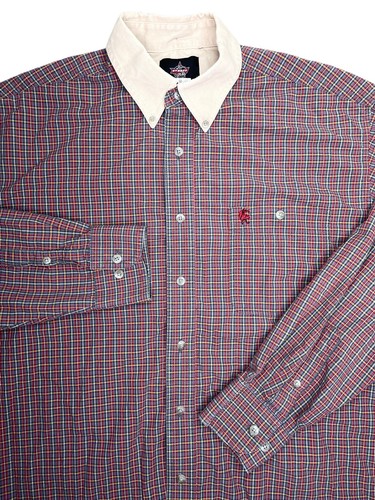 Wrangler PBR Mens Large Plaid Long 