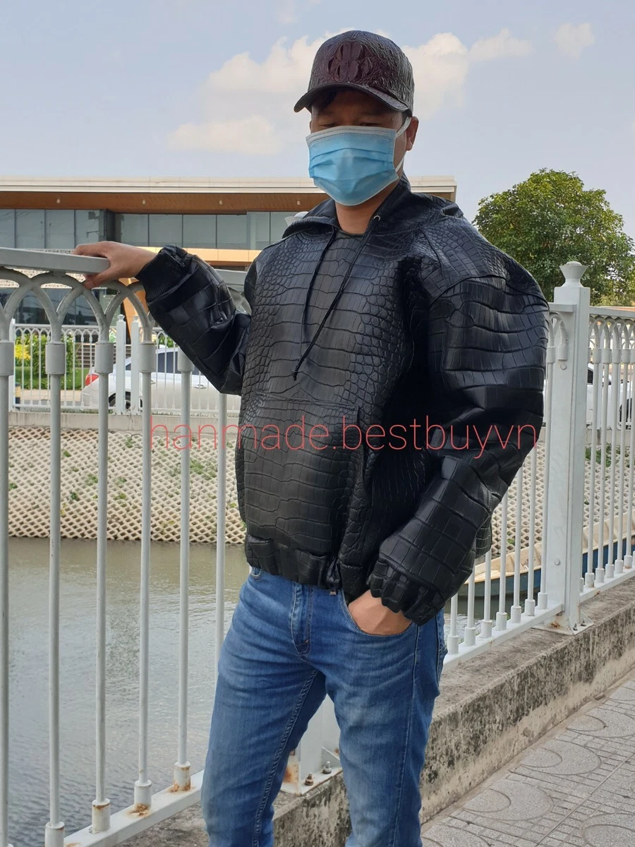 Matte black shop leather jacket
