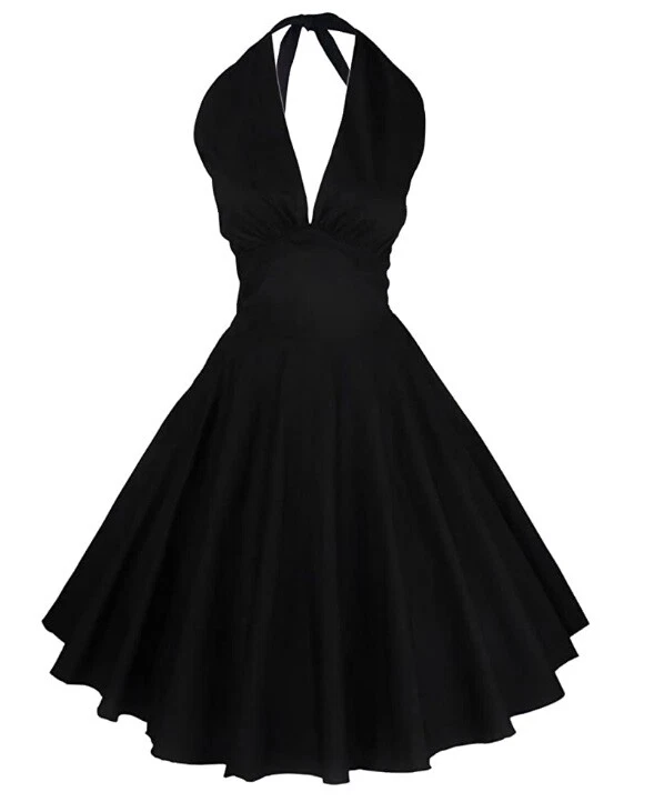 Halter neck hotsell rockabilly dress