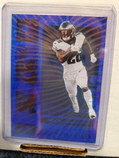 1/1 2020 Panini Chronicles Miles Sanders Art Sketch BLUE SPARK Card Eagle Custom