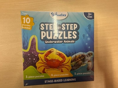 Skillmatics Step by Step Puzzles Underwater Animals Ages 3+ Boys & Girls