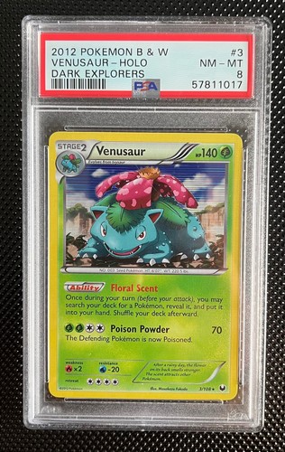 Venusaur graded PSA 8 for sale on eBay