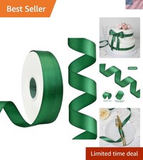 Forest Green Satin Ribbon 7/8 Inch 50 Yards Double Faced Polyester Satin Ribb...