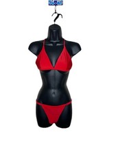 Zaful Red bikini Swimsuit 2 pieces Size M Women Adjustable straps