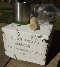 New C.S. OSBORNE 24 2Pc HU - Heavy DIE  CUTTER WDIHUC242