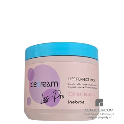Inebrya/Ice Cream Liss Perfect ''Krauses Haar'' 500ml/Haarpflege/Haarmaske
