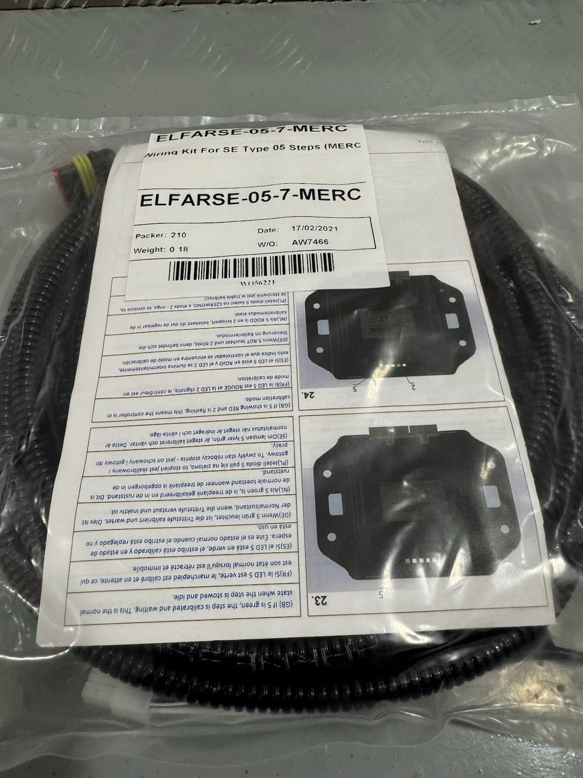 Wiring Kit for SE Type 05 Steps for Mercedes ELFARSE-05-7-MERC Brand New 3