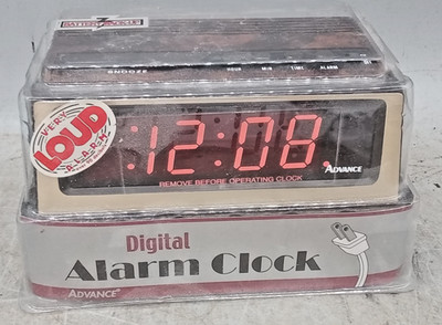 NEW Advance Digital LED Display Alarm Clock Model 4041 Snooze & Battery Backup