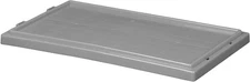 35181 Lid for 35180 and 35185 Plastic Nest and Stack Storage Tote, Grey, (6-Pack