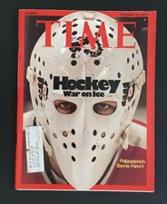 BERNIE PARENT FEBRUARY 24,1972 TIME MAGAZINES FACE MASK ISSUE BERNIE PARENT FEBRUARY 24,1972 TIME MAGAZINES FACE MASK ISSUE
