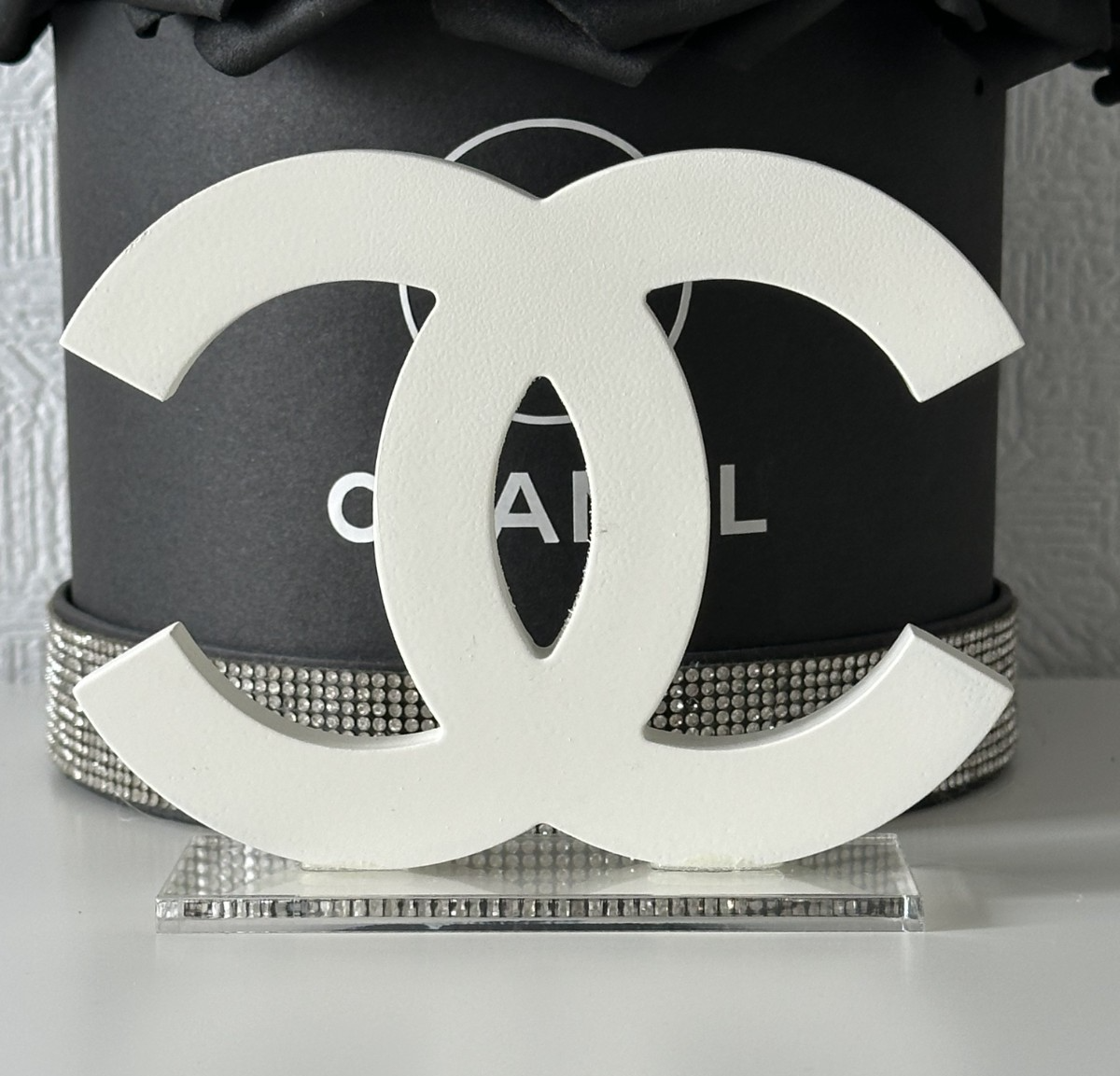 Chanel Logo White Store Display CoCo Mark Logo Acrylic New | eBay