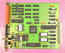 VG Data Systems CPU/Lan PC Board Vintage ICs AM7990PC/80 AMD N80186-10 EPROMs