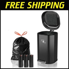 Modern Pet Waste Station 8L Capacity - Silent Soft Close Lid