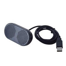 USB Mini Stereo Computer Speaker Multimedia Speaker for Laptop PC Black