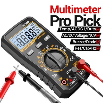 SZ855 SZ856 Digital Multimeter 4000 Counts AC DC Voltage Tester with Data Hold