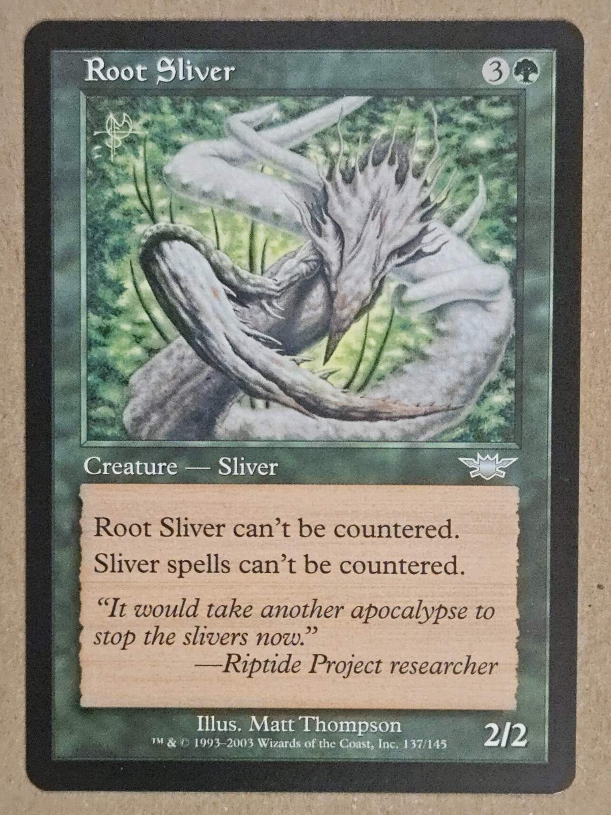 Root Sliver - Legions - Near Mint | MTG