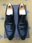 Louis Vuitton Lace Up Shoes Black Leather Derby Evening Mens UK 8 US 9 EU 42