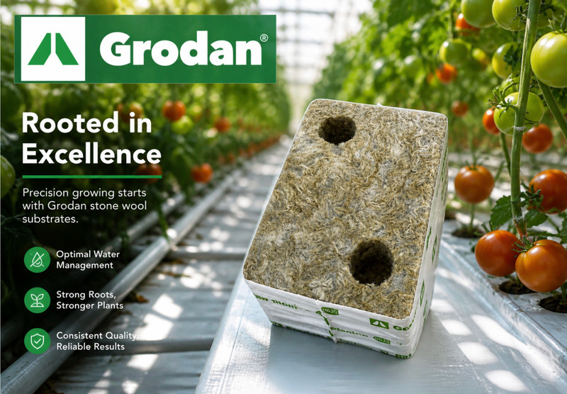 10-pack Next Gen 2.0 Grodan Rockwool Grow Block  2-Hole 6" x 4" x 2.5"