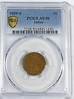 1909-S Indian Cent : PCGS AU50 — photo 1