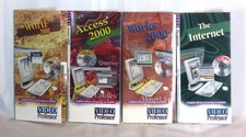 Vintage Video Professor Set Word Access Works 2000 Internet CD