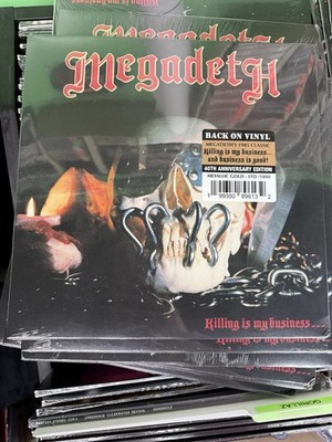 MEGADETH KILLING IS MY BUSINESS 40TH ANNIVERSARY GOLD VINYL LIMITED TO 1000 NEW