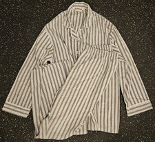 Vintage 70s 1970s Pajama Set Men's Size L PJs USA Made Striped McGregor Classics