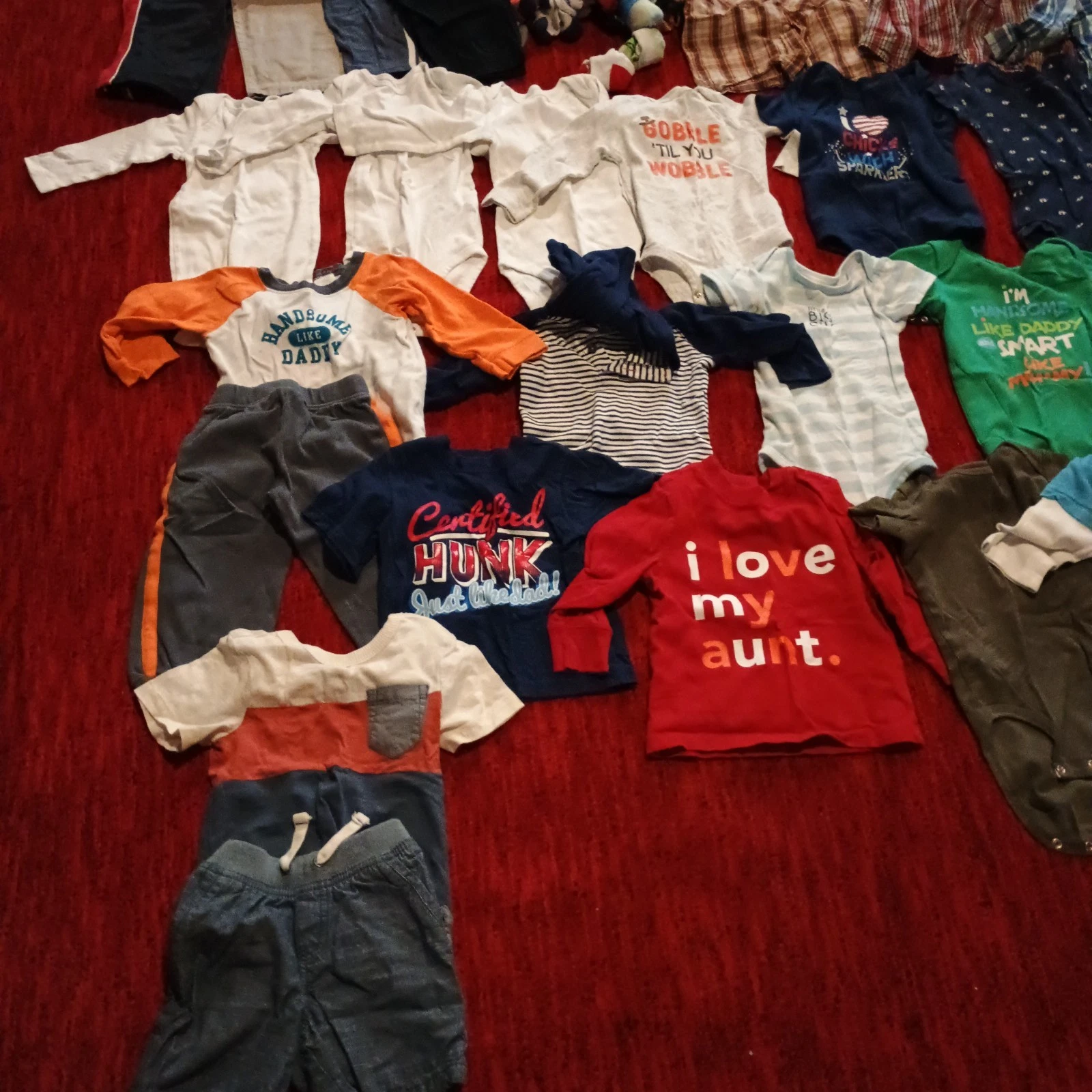 Little Boys 18-24months Clothing Lot Includes Shirts, Pants, Pajamas