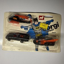Corgi Juniors 2601 Batman Triple Set Sealed Blister Pack 1970s Vintage Rare
