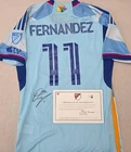 Colorado Rapids OMIR FERNANDEZ Signed Match Used Soccer Jersey 2024 Season BLUE