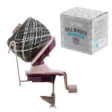Yarn Ball Winder for Knitting and Crocheting (Purple)