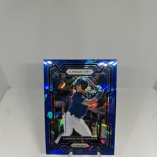 2024 Panini Prizm Blue Ice #270 Carson Roccaforte ROYALS
