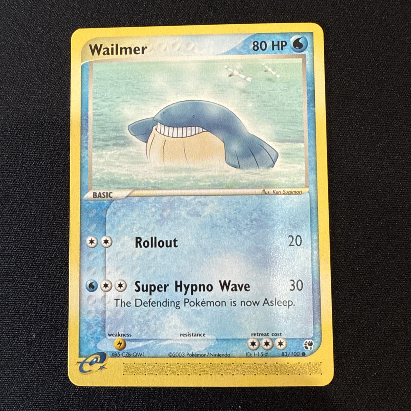 Pokemon - Wailmer - 83/100 - Common - EX Sandstorm - NM