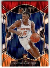 2020-21 Panini Select Immanuel Quickley Red White Orange Flash Rookie #85