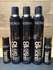 REDKEN 18 QUICK DRY INSTANT FINISHING SPRAY 9.8 OZ (Lot of 2)