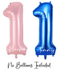 PERSONALISED Name Vinyl Decal for Number Foil Birthday Balloon Birthday Sticker
