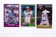 Vintage Pitchers Lot Don Sutton HOF + Bill Gullickson + Keith Glauber Auto | MLB