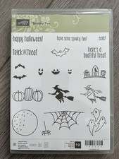 Stampin Up Spooky Fun Halloween Stamp/ Die Set Bundle. Ghosts Bats, Witches.