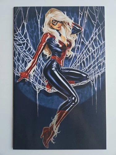 AMAZING SPIDER-MAN 1 MARK BROOKS BLUE VIRGIN VARIANT BLACK CAT B vol 5 2018 Book