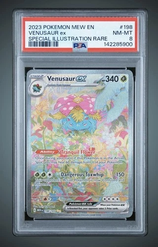 Venusaur Ex Special Illustration Rare 151 Pokemon (2023) - PSA 8
