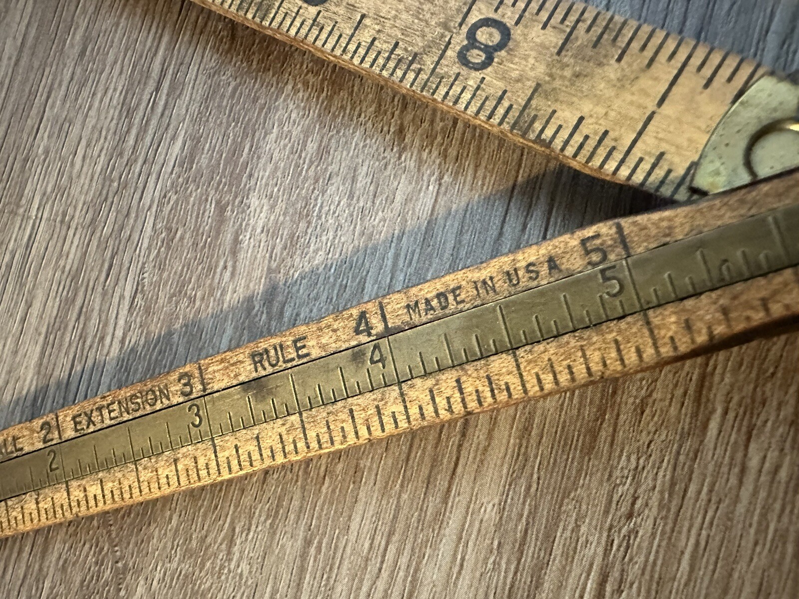 Vintage Durall Extension Folding Wood Rule Ruler Made In USA | eBay