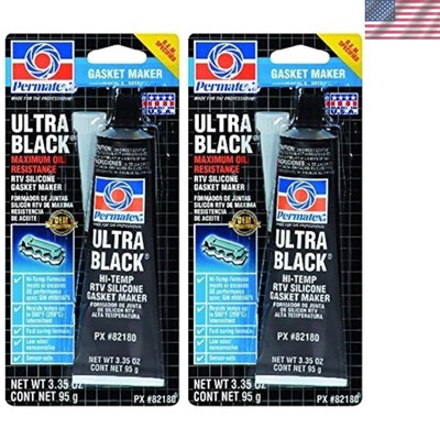 82180 Ultra Black Maximum Oil Resistance RTV Silicone Gasket Maker, 3.35 oz. ...