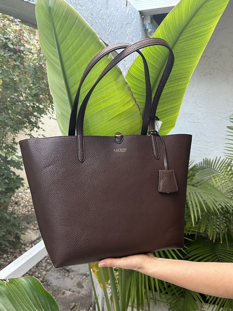 gå på arbejde Bangladesh Undertrykke Ralph Lauren Halstead Shopper Chain Reversible TOTE BAG Brown Large Leather Ches | eBay gå på arbejde Bangladesh Undertrykke Ralph Lauren Halstead Shopper Chain Reversible TOTE BAG Brown Large Leather Ches | eBay