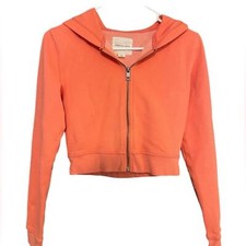 American Eagle Cropped Sweatshirt Size S Full Zip