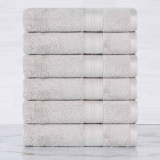 Rayon from Bamboo Blend Solid 650 GSM 6 Piece Hand Towel Set