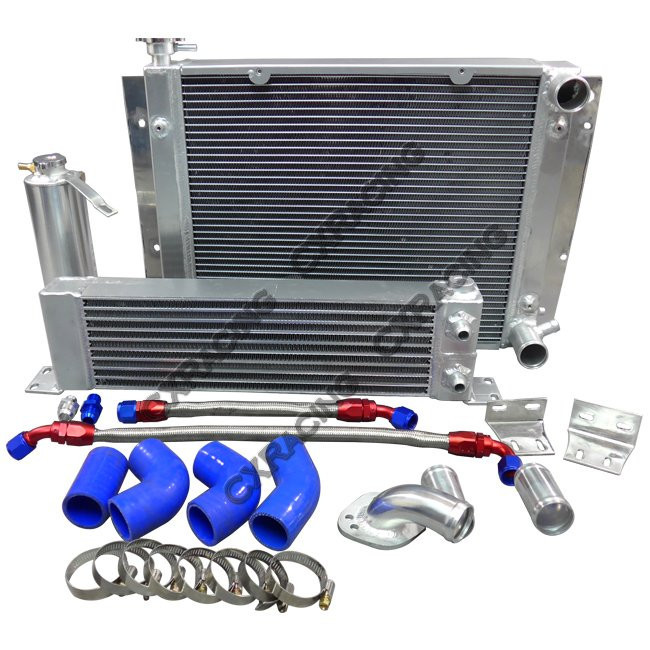 CXRacing Oil Cooler Radiator Hard Pipe Kit For Mazda RX7 RX-7 SA